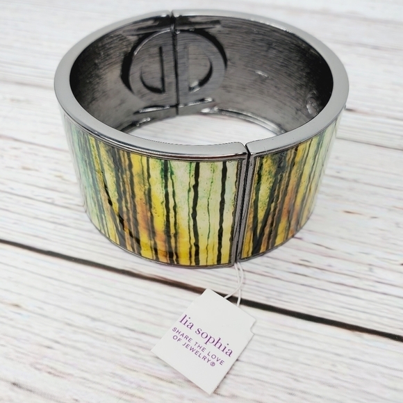 New Lia Sophia sundown stretch cuff bracelet women fashion jewelry #0169 - Picture 5 of 10